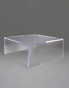 "C" Square Edge Coffee Table without Shelf