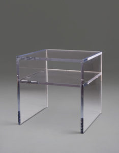 Cube Table with Shelf